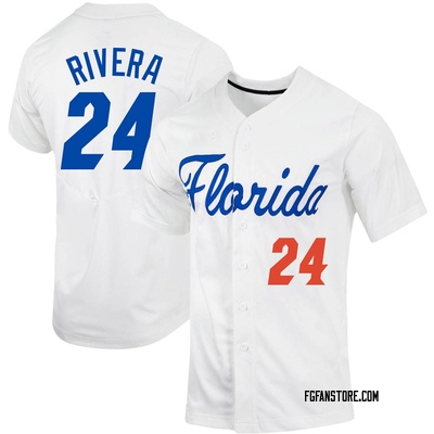 NCAA Baseball Jersey Josh Rivera Florida Gators College Black Full-Button #24